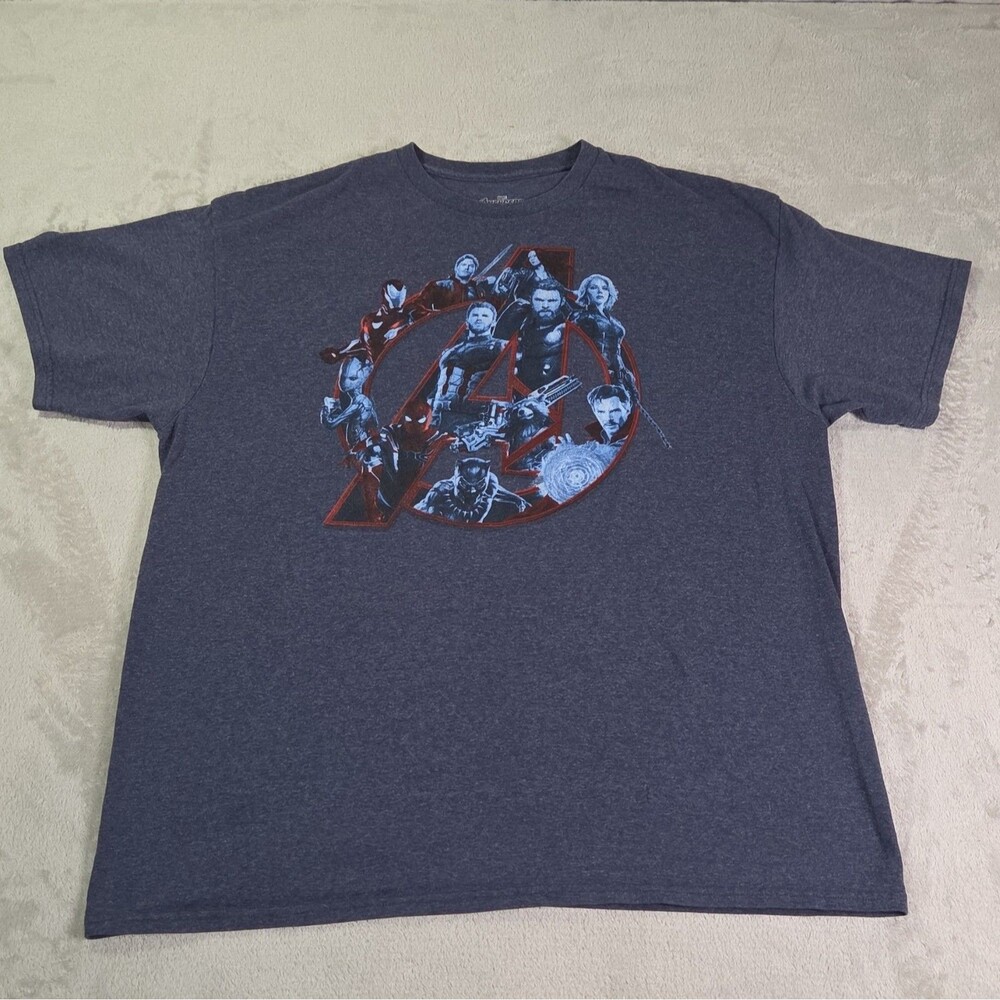 Marvel Avengers Endgame Merch -  Unisex XL T-shirt- Navy Blue Good Condition